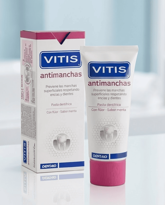 VITIS Antimanchas 50 ml – Pasta dental anti-manchas para fumadores