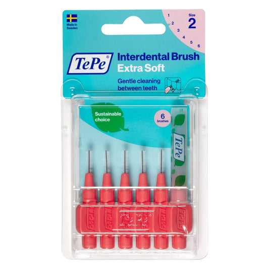 Cepillo Interdental TePe Soft Rojo 0.5mm 6Uds.