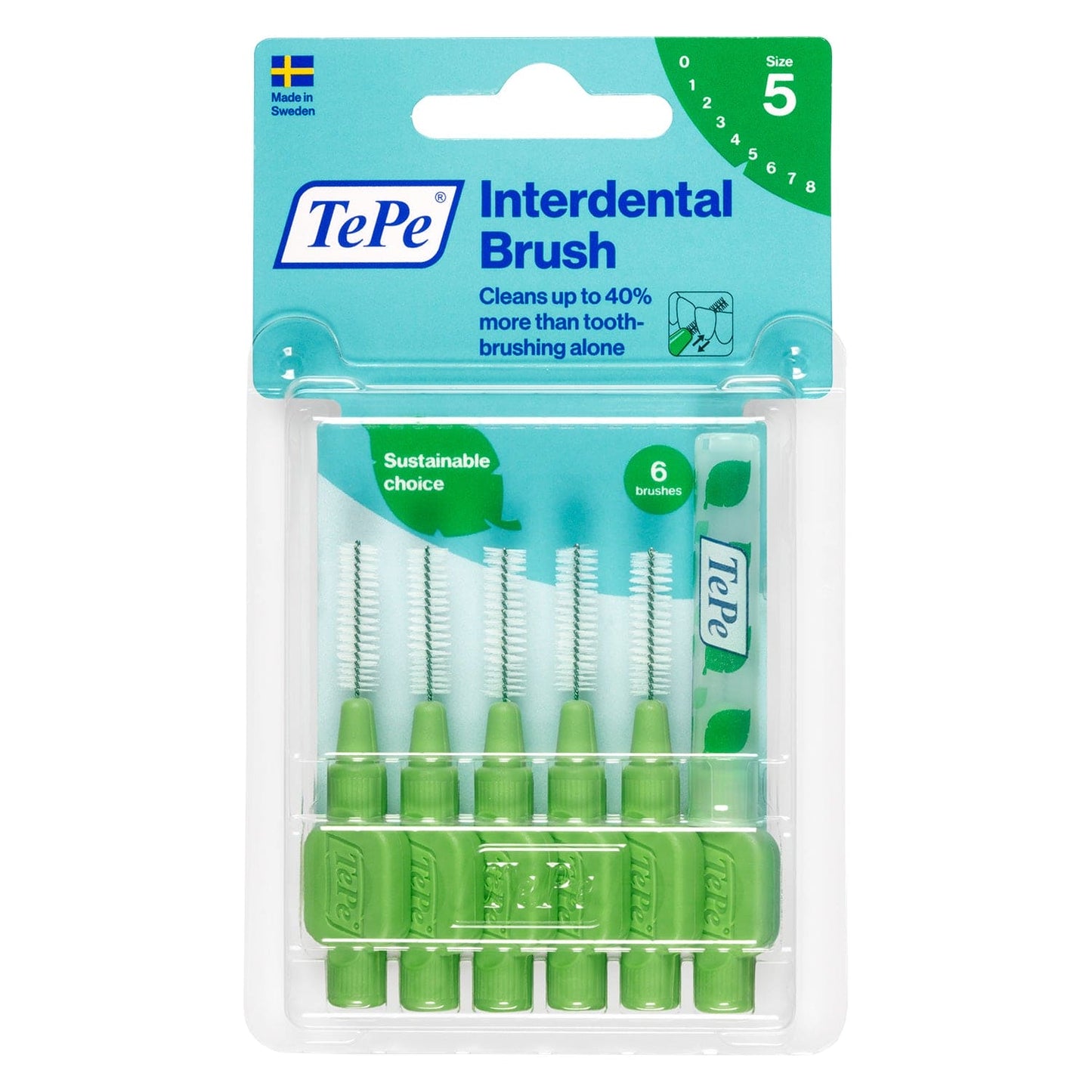 Cepillo Interdental TePe Extra Soft Verde 0.8mm 6Uds