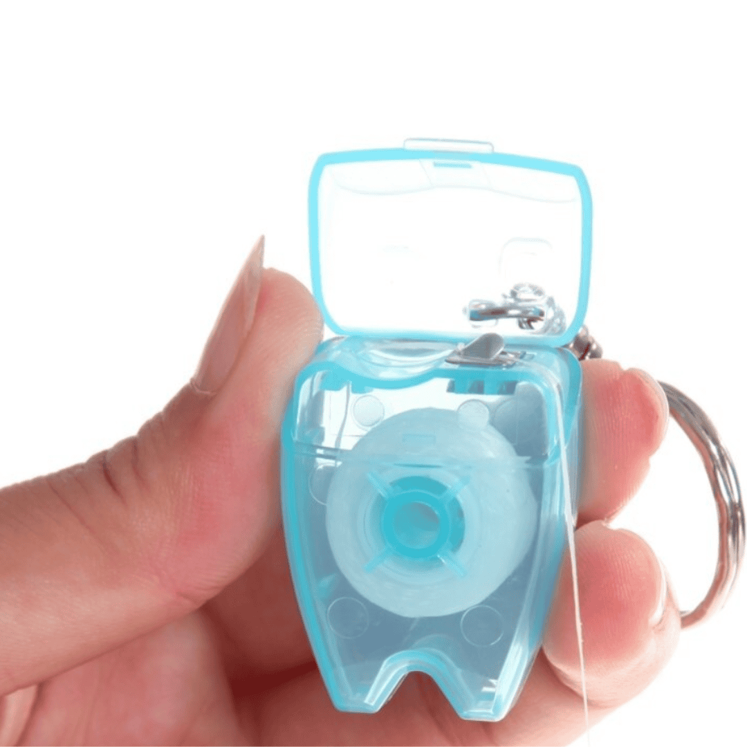 Llaveros con hilo dental 10 metros