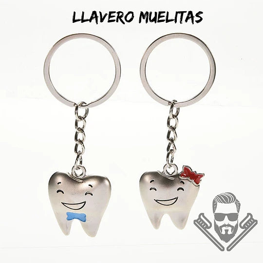 Llaveros dentales de muelitas