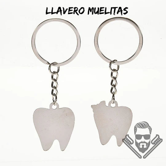 Llaveros dentales de muelitas