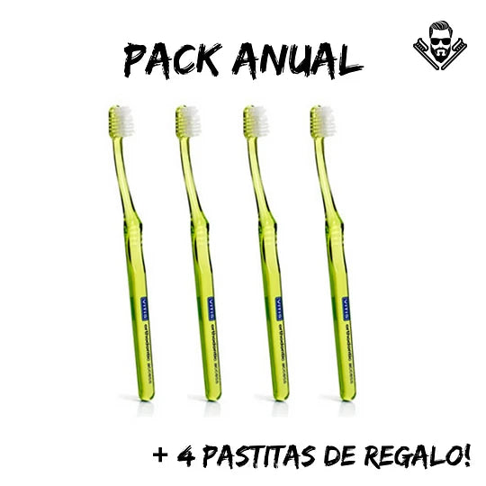 Pack Ahorro 4 Cepillos Vitis Access Suave Ortho + 4 pastitas
