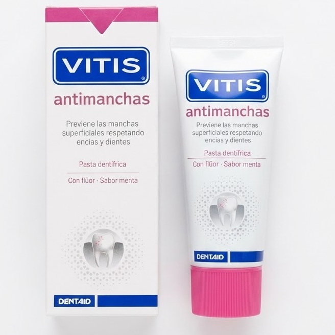 VITIS Antimanchas 50 ml – Pasta dental anti-manchas para fumadores