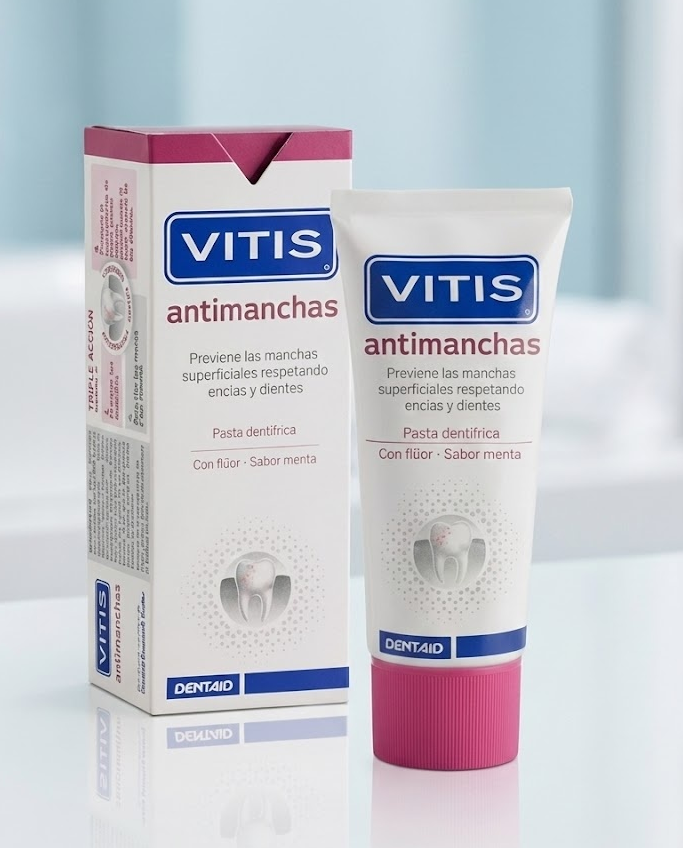 VITIS Antimanchas 50 ml – Pasta dental anti-manchas para fumadores
