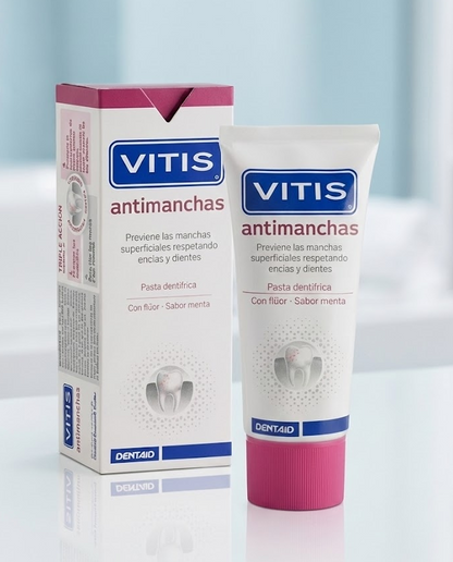 VITIS Antimanchas 50 ml – Pasta dental anti-manchas para fumadores