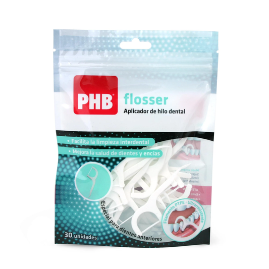 PHB Flosser – Aplicador de hilo dental desechable 30 unidades
