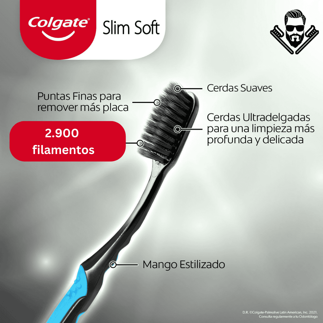 Colgate Slim Soft Black unidad – DonCepillo