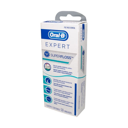 Oral B Super Floss hilo dental para aparatos e implantes dentales